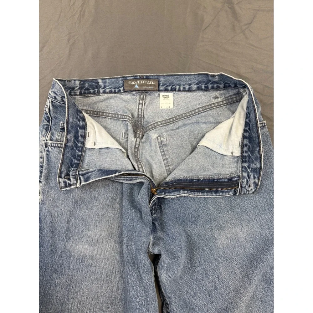 Vtg Levis SilverTab Oversized Fit Jeans Light Wash Blue 32x34 Baggy Skater Y2K
